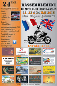 Moto Club les Culs Salés - affiche 2015