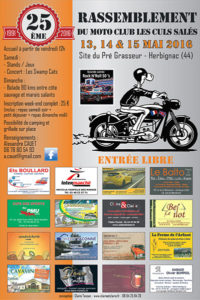 Moto Club les Culs Salés - affiche 2016