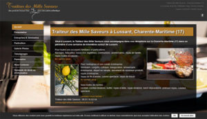 Traiteur des Mille Saveurs Site Web conception