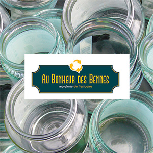 Au Bonheur des Bennes : logo, flyer, site web, marquages camion et enseigne