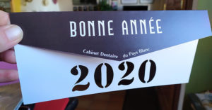 Cabinet Dentaire du Pays Blanc : carte de voeux 2020