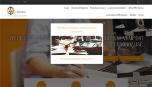 SiteWeb e-commerce et pop up