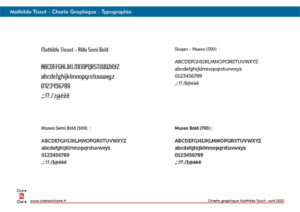 Charte Graphique logo Mathilde Tissot