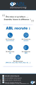 ABL outsourcing : kakémono ou roll up recrutement