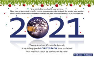 Carte Voeux 2021 Loire Télécom Claire & Claire