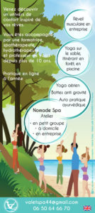 Flyer Valerie Laille yoga mise en page Claire & Claire