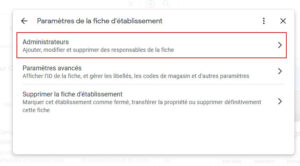 Google My Business : partager l’administration d’une fiche d’établissement