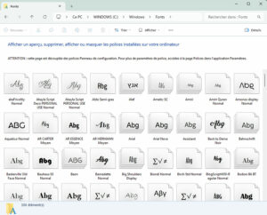 Dossier Typo police ecriture