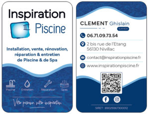 Inspiration Piscine carte de visite pontchateau