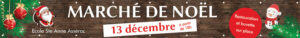 APEL école Sainte Anne Assérac banderole bâche entrée commune marché de noël