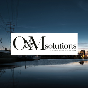 O&M solutions Logo carte de visite