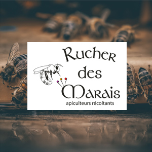 Rucher Des Marais enseigne bâche logo