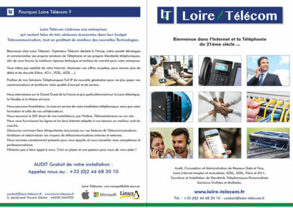 Plaquette Commerciale création