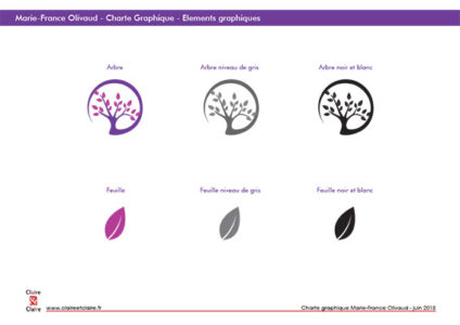 Charte Graphique Marie France Olivaud - Claire & Claire