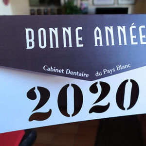 Cabinet Dentaire du Pays Blanc : carte de voeux 2020