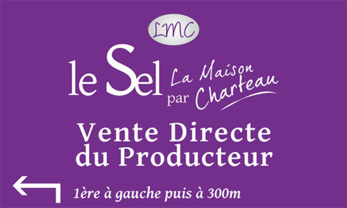 Enseigne Route Charteau paludier 44