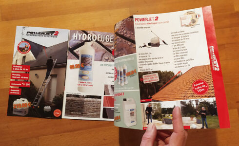 Dépliant promotionnel mise en page