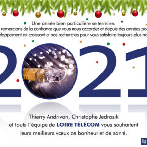 Carte Voeux 2021 Loire Télécom Claire & Claire