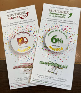 Multirex Carte Remerciement création de flyer