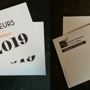 Cabinet Dentaire du Pays Blanc : carte de voeux 2019